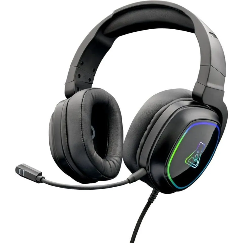 The G-lab Korp Radium Auriculares Gamer Micro Desmontable LED