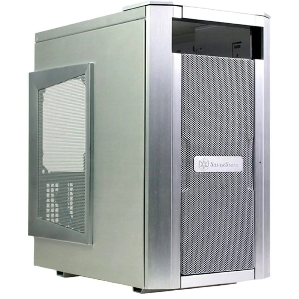 SilverStone SG03S USB 2.0 con Ventana Plata