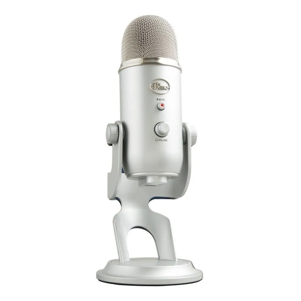 Blue Microphones Yeti Micrófono USB Plata para Grabación y Transmisión en PC