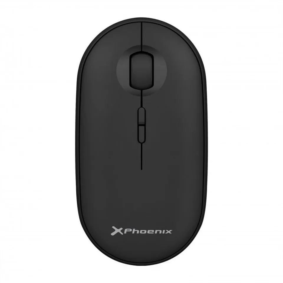Phoenix Rebble Ratón Óptico Inalámbrico 1600 DPI Negro