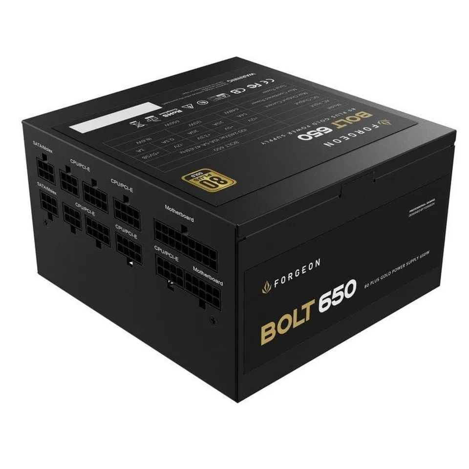 Forgeon Bolt PSU 650W 80+ Gold Modular Fuente de Alimentación