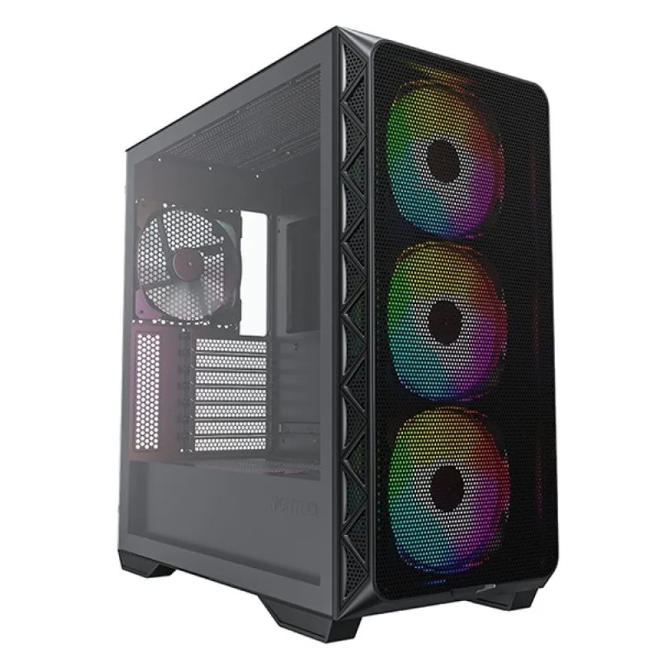 Montech Air 903 MAX Negro ATX E-ATX 4x140 RGB Cristal USB-C