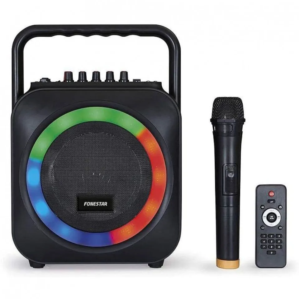 Fonestar BOX-35LED Altavoz Bluetooth Karaoke 35W Negro