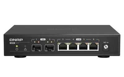 QNAP QSW-2104-2S switch No administrado 2.5G Ethernet Negro