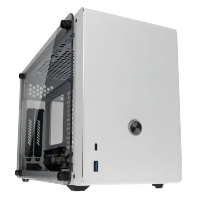 Raijintek Ophion Mini-ITX Caja con Ventana Templado USB 3.0 Blanca