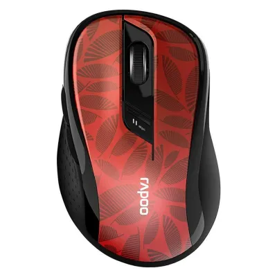 Rapoo M500 Silent Ratón Óptico Inalámbrico 1600 DPI Rojo