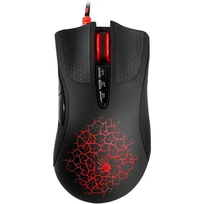 Ratón A4Tech Bloody A90 USB 6200DPI Negro Rojo 8 Botones Iluminado