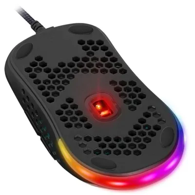 Ratón Defender SHEPARD GM-620L USB 12800 DPI Negro RGB 7 Botones Gaming