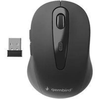 Ratón Gembird inalámbrico 1600 DPI 6 botones Nanoreceptor USB para mano derecha