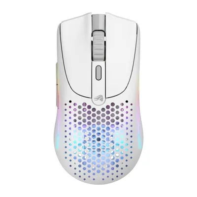 Ratón Glorious inalámbrico 26000 DPI USB-C 6 botones ultraligero blanco