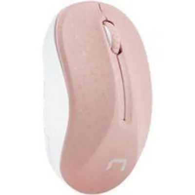 Ratón NATEC inalámbrico 1600 DPI ambidiestro rosa/blanco con rueda de desplazamiento