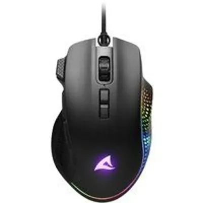 Ratón Sharkoon con cable 12800 DPI 8 botones RGB negro para diestros