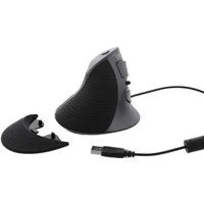 Ratón T'nB MUERGOV ergonómico vertical con cable retroiluminación 1600 DPI negro