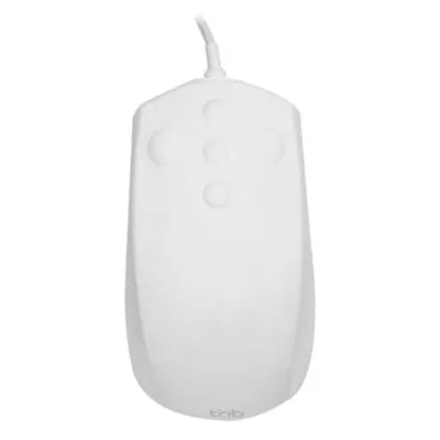 Ratón TnB MUMEDIC Cableado Ambidiestro Blanco IP68 Silicona