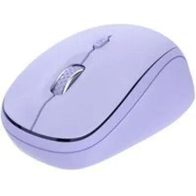 Ratón Trust inalámbrico multidispositivo 1600 DPI compacto clic silencioso púrpura