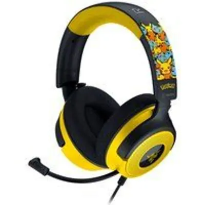 Razer Kraken V4 X Pokémon Kanto Starters Edition Auriculares Gaming USB Amarillo