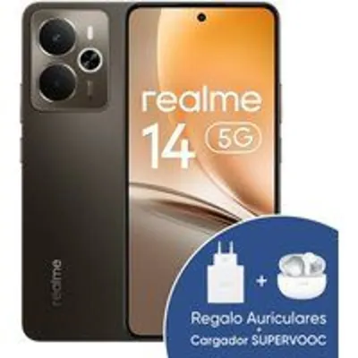 Realme 14 5G Smartphone 6.67" 12GB/256GB 6000mAh Titanio + Cargador 45W + Auriculares Buds