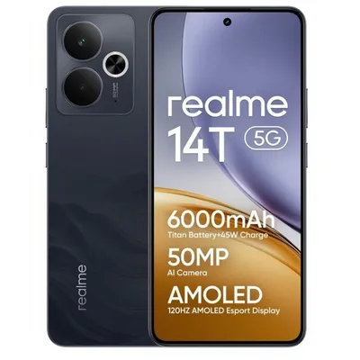 Realme 14T 8GB RAM 256GB MediaTek Dimensity 6300 Pantalla 6,67" Negro