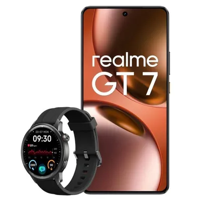 REALME GT 7 12GB 512GB 6.78" AMOLED 5G Dual SIM Batería 7000mAh 120W IP68 Android 15 Negro