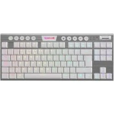 Redragon Horus K621W Teclado Inalámbrico Mecánico TKL Gaming RGB Switch Rojo Blanco