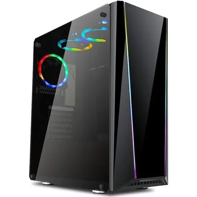 Redragon Tailgate Templado USB 3.2 Caja Torre Negra