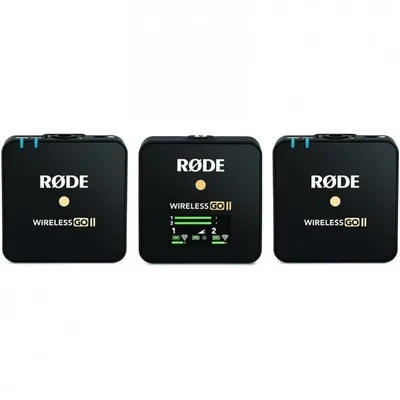 Rode Wireless Go II Transmisor Doble Sistema Micrófono Inalámbrico Dos Canales