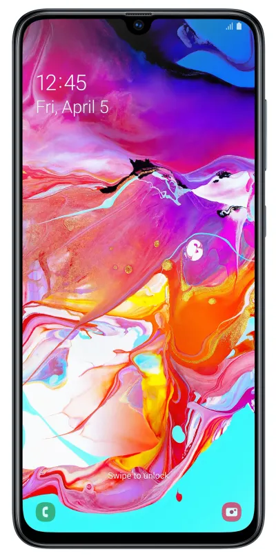 Samsung Galaxy A70 17 cm (6.7") SIM doble Android 9.0 4G USB Tipo C 6 GB 128 GB 4500 mAh Negro