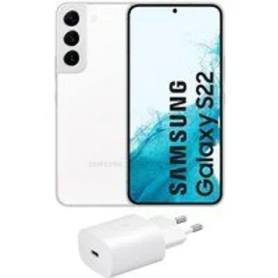 Samsung Galaxy S22 5G 128GB Blanco Libre + Cargador 25W