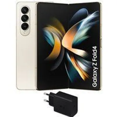 Samsung Galaxy Z Fold4 12/512GB Beige Libre + Cargador de Pared 25W