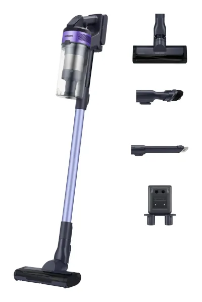 Samsung VS15A6031R4 Aspiradora escoba Batería Secar Ciclónico Sin bolsa 0,8 L 410 W Negro, Púrpura