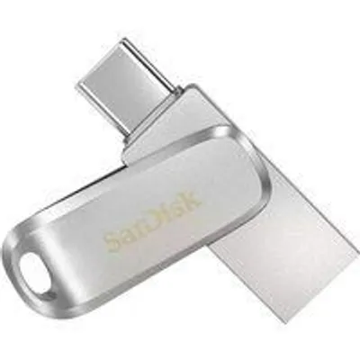 SanDisk Ultra Dual Drive Luxe 128GB USB-C/USB 3.2 Plata