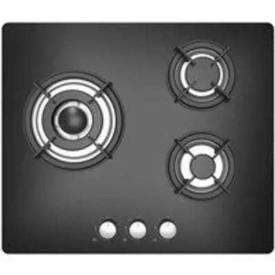 Sauber SECGB05 Placa de Gas Butano 3 Zonas Cristal Negro