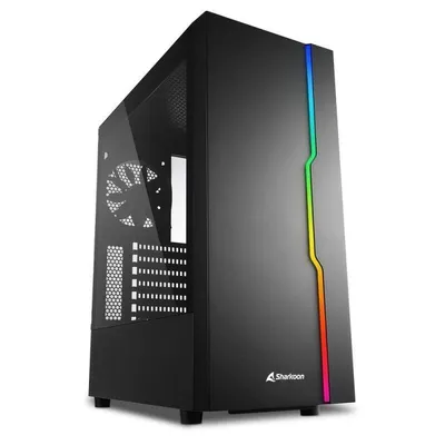 Sharkoon RGB Slider ATX Cristal Templado ARGB USB 3.0 Negra