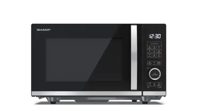 Sharp YC-QG204AE-B microondas Negro Microondas con grill Encimera 20 L 800 W