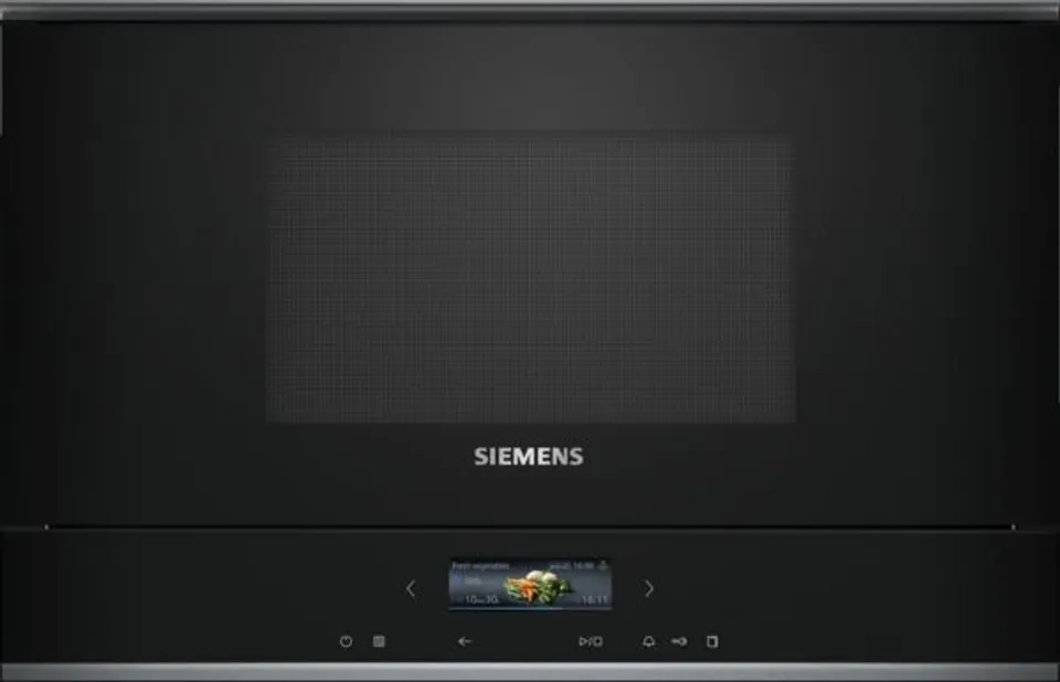 Siemens BF722R1B1 microondas Negro Solo microondas Integrado 21 L 900 W