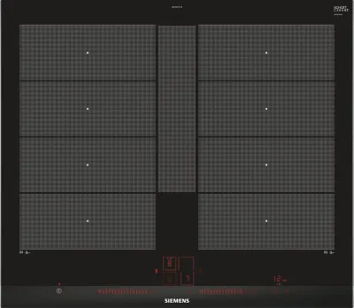 Siemens EX675LYC1E hobs Negro, Acero inoxidable Integrado Con placa de inducción 4 zona(s)