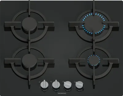 Siemens iQ500 EP6A6PI10 hobs Negro Integrado 59 cm Encimera de gas 4 zona(s)