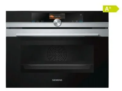 Siemens iQ700 CS636GBS2 horno 47 L Negro, Acero inoxidable
