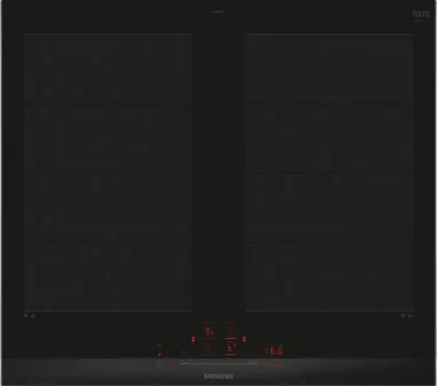Siemens iQ700 EX675HXC1 Negro, Acero inoxidable Integrado 60 cm Con placa de inducción 4 zona(s)