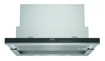 Siemens iQ700 LI69SA684 campana Semintegrada (extraíble) Negro, Acero inoxidable 935 m³/h