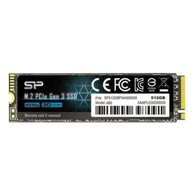 Silicon Power P34A60 512GB M.2 PCIe Gen3×4 NVMe SSD