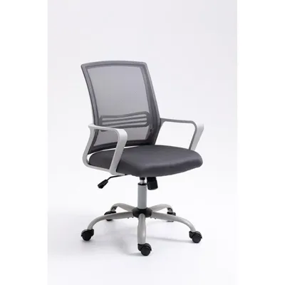 Sillón de oficina Activejet YK01 gris respaldo malla asiento acolchado espuma