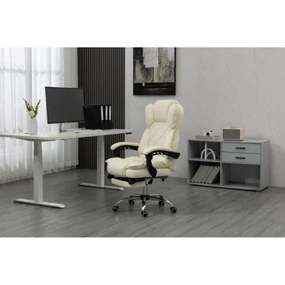 Silla Activejet YK7416 BE ergonómica beige con reposabrazos acolchados y base metálica
