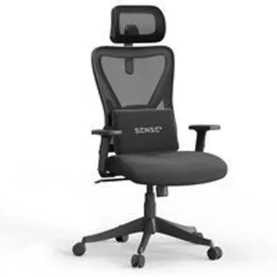 Silla de Oficina Sense7 TONE Ergonómica, Reposacabezas, Respaldo Malla, Hasta 130kg