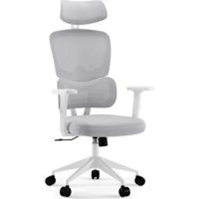 Silla de oficina Sense7 Veno Negra Malla Reposacabezas Ajustable Ergonómica 130kg 120-128cm