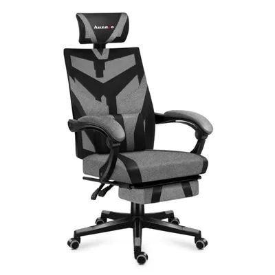 Silla gaming Huzaro Combat 5.0 transpirable con malla, negra, hasta 140 kg