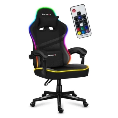 Silla gaming Huzaro FORCE 4.4 RGB reposabrazos ajustables 130 kg tela ergonómica