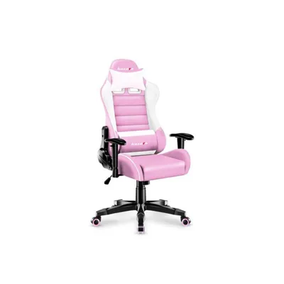 Silla gaming Huzaro Ranger 6.0 bucket ajustable rosa soporte 130 kg