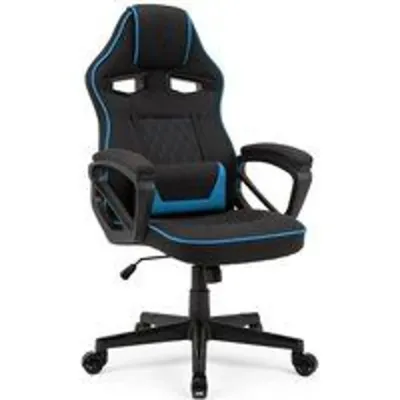 Silla Gaming Sense7 Knight Tela Negra Y Azul