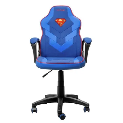 Silla gaming Trust GXT 703SM Revvo tela ergonómica azul y roja